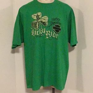 3XL Hanes Harley Davidson 2013 LuckyRide T-Shirt